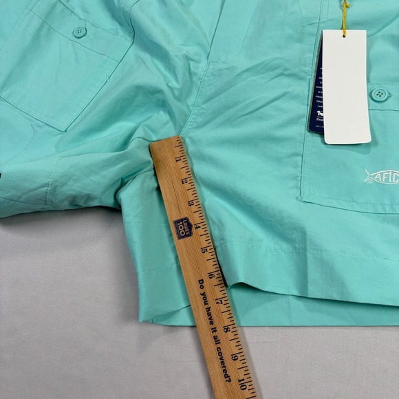 Aftco Shorts Mens‎ Size 38 Blue Cargo Fishing Stretch Outdoor Hiking Nylon NEW - Picture 7 of 9